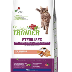 Natural Trainer Gatto Sterilised Salmone